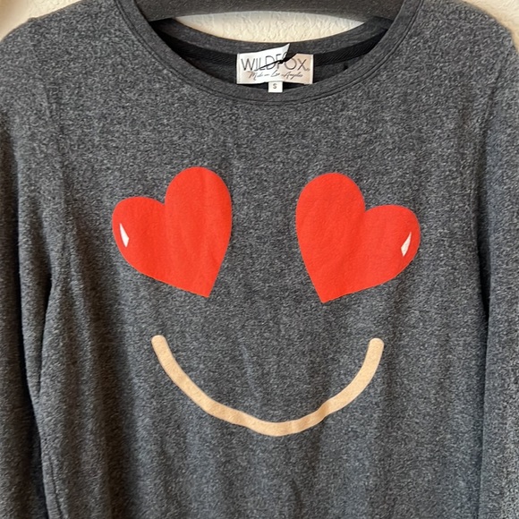 WILDFOX | Smile Heart Emoji Sweatshirt - Picture 3 of 5